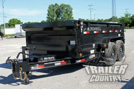 New 2026 NEW 6' x 12' Iron Bull Scissor Hoist Hydraulic Dump Trailer w/ 24" High Sides