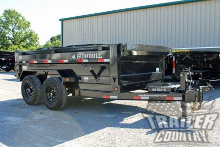 New 2026 NEW 6' x 12' Iron Bull Scissor Hoist Hydraulic Dump Trailer w/ 24" High Sides