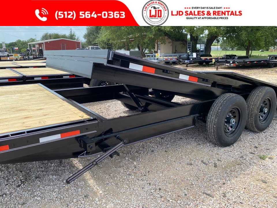New 2026 AMW - 102" X 22' Drive Over Fender Tilt Trailer - 14K GVWR