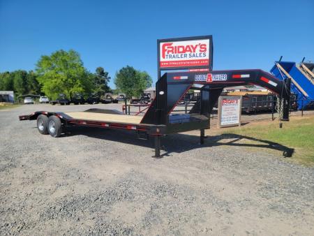 New 2026 Double A 26'x102" Gooseneck Equipment Trailer with Drive Over Fenders Equipment Trailer