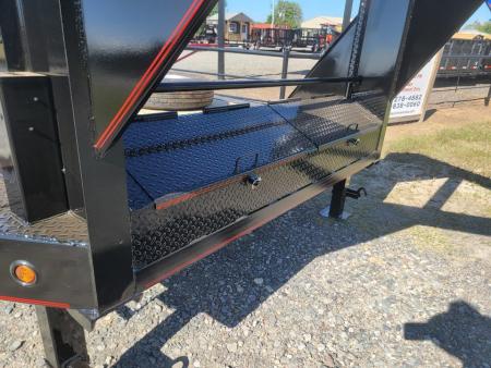 New 2026 Double A 26'x102" Gooseneck Equipment Trailer with Drive Over Fenders Equipment Trailer