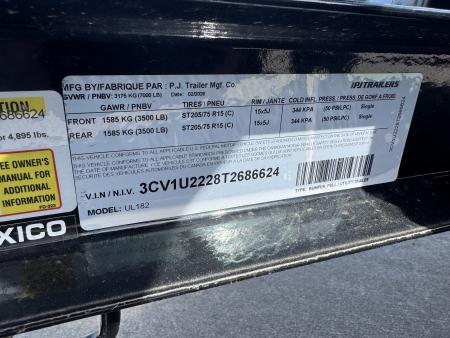 New 2026 PJ Trailers UL182 7k Utility Trailer