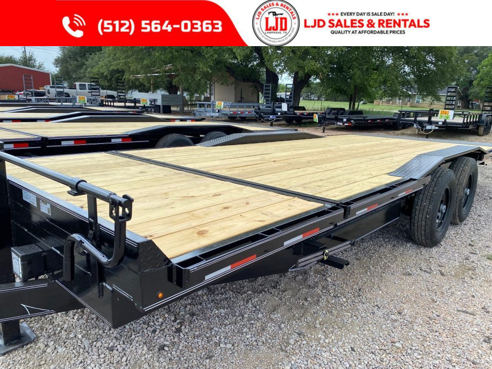 New 2026 AMW - 102" X 22' Drive Over Fender Tilt Trailer - 16K GVWR