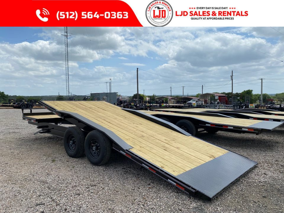 New 2026 AMW - 102" X 22' Drive Over Fender Tilt Trailer - 16K GVWR