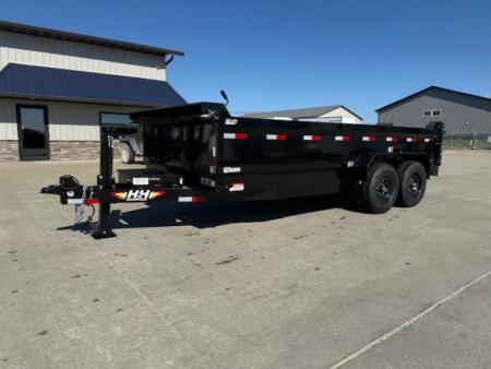New 2026 H&H Black 83 x16' 15.4k Industrial Dump Trailer