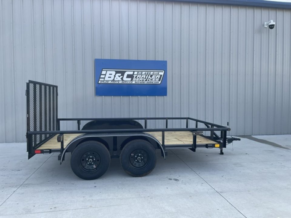 New 2026 DAVIDSON 83X12 TANDEM AXLE UTILITY PIPE TOP W/4' GATE