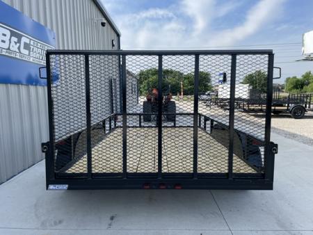 New 2026 DAVIDSON 83X12 TANDEM AXLE UTILITY PIPE TOP W/4' GATE