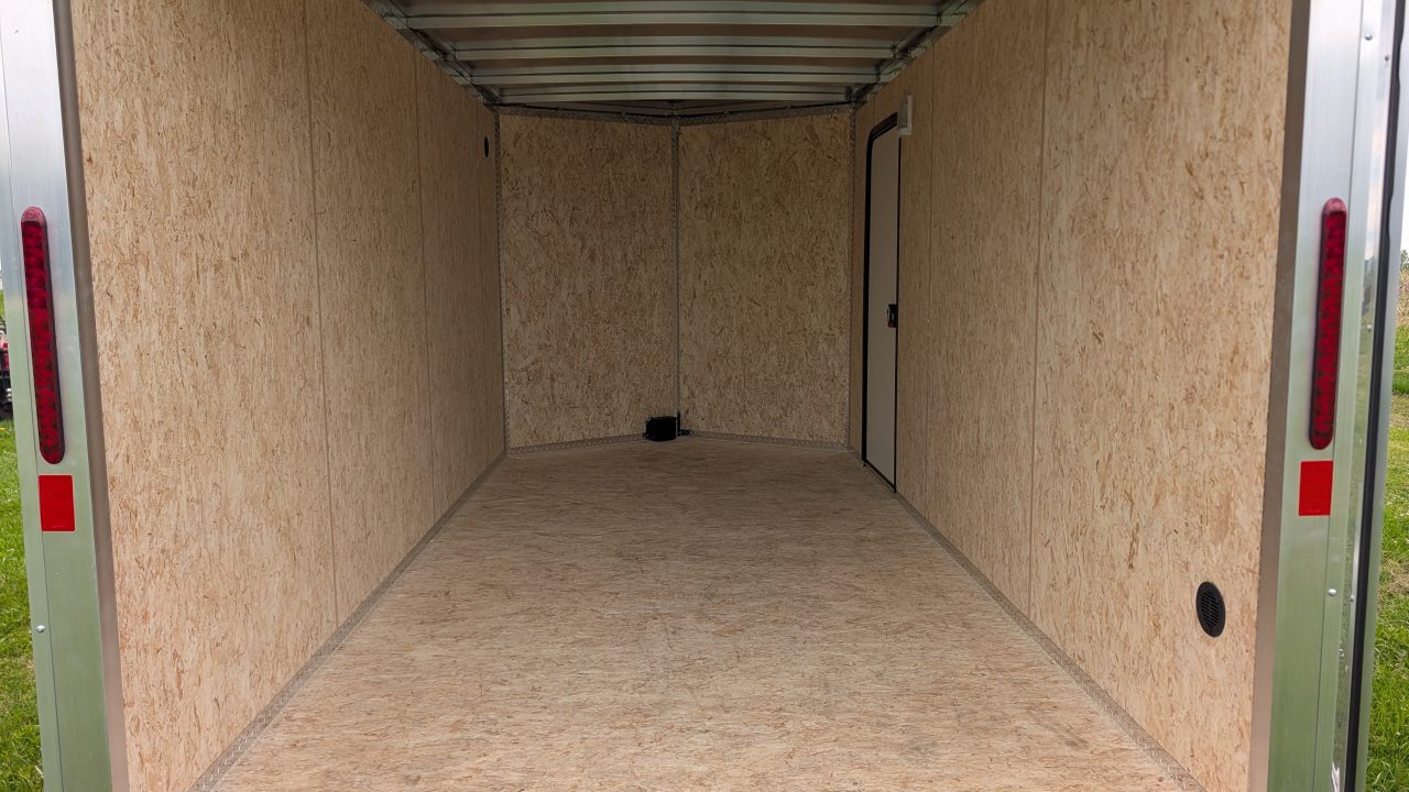 New 2026 Legend 7x14 + 2' V Thunder Aluminum Contractor Cargo Trailer w/ Barn Doors & Ladder Racks