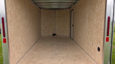 New 2026 Legend 7x14 + 2' V Thunder Aluminum Contractor Cargo Trailer w/ Barn Doors & Ladder Racks