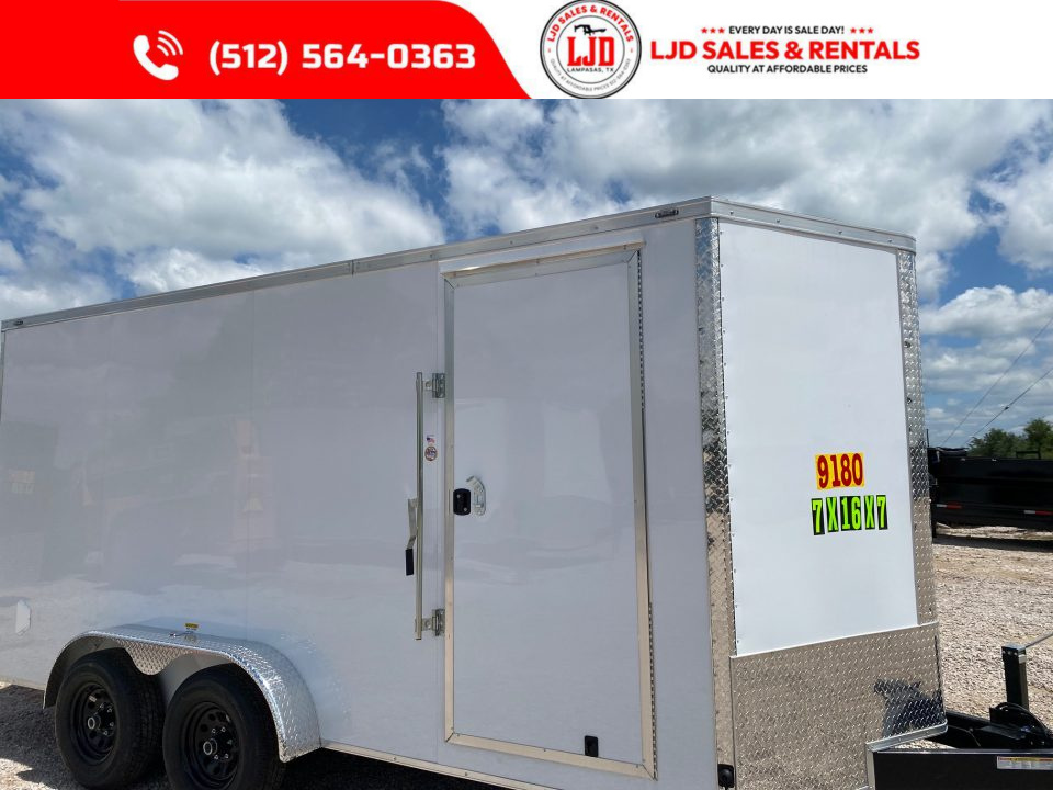 New 2026 Stallion - 7' X 16' X 7' - 9999 GVWR Cargo / Enclosed Trailer