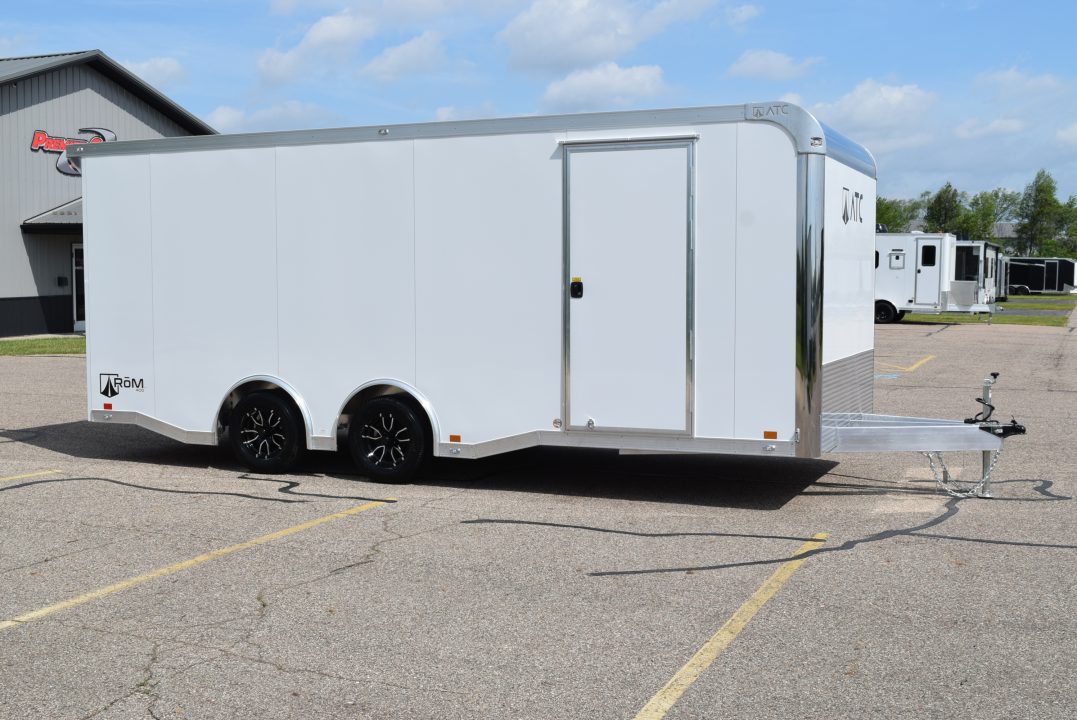New ATC 8.5x20' ROM 400 CAR HAULER w/ PREMIUM ESCAPE DOOR