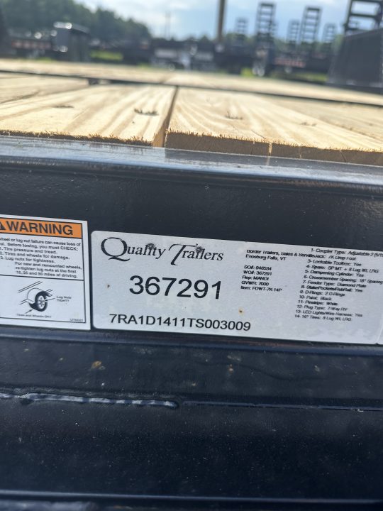 New 2026 Quality Trailers Pro WT Tilt Trailer