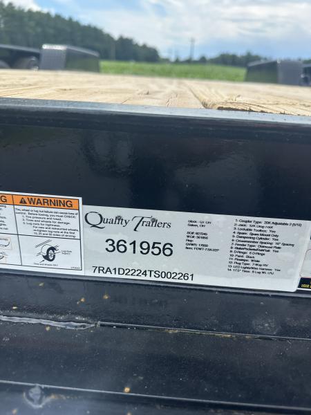 New 2026 Quality Trailers PRO-WT Equipment Trailer