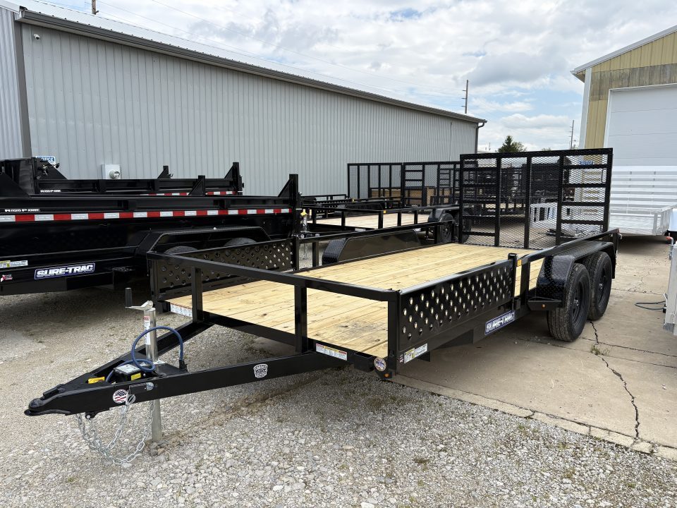 New 2026 Sure-Trac 7 X 16 Tube Top ATV 7K Tandem Utility Trailer