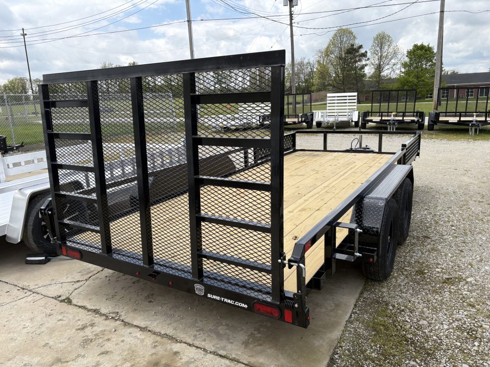 New 2026 Sure-Trac 7 X 16 Tube Top ATV 7K Tandem Utility Trailer