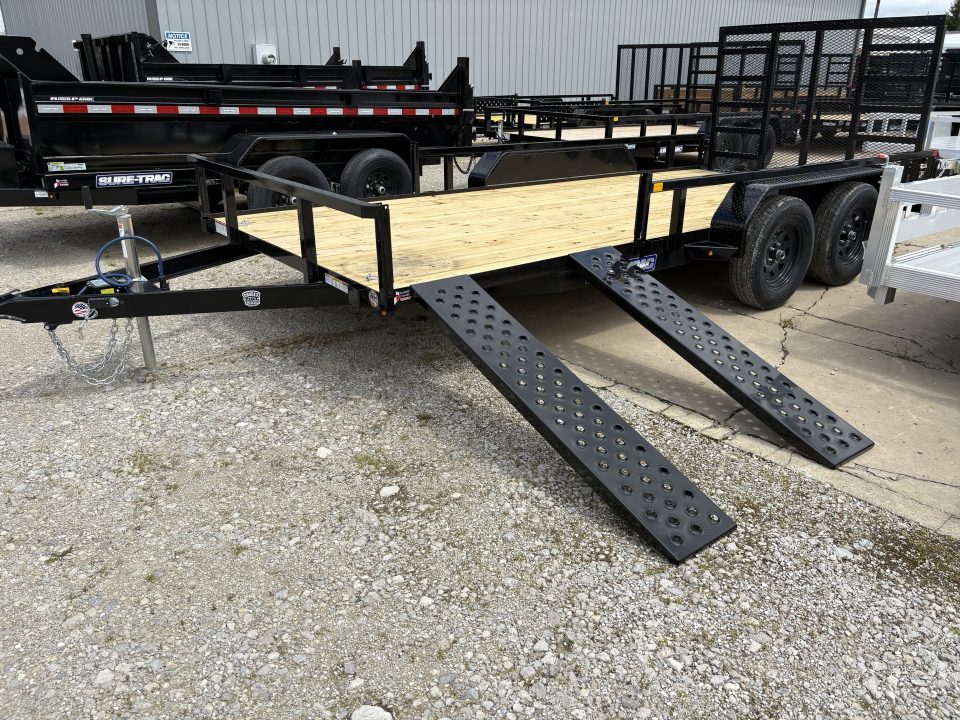 New 2026 Sure-Trac 7 X 16 Tube Top ATV 7K Tandem Utility Trailer
