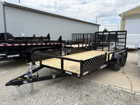 New 2026 Sure-Trac 7 X 16 Tube Top ATV 7K Tandem Utility Trailer