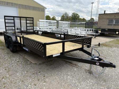 New 2026 Sure-Trac 7 X 16 Tube Top ATV 7K Tandem Utility Trailer
