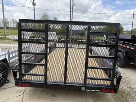 New 2026 Sure-Trac 7 X 16 Tube Top ATV 7K Tandem Utility Trailer