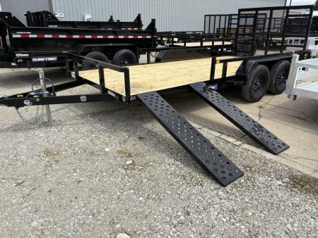 New 2026 Sure-Trac 7 X 16 Tube Top ATV 7K Tandem Utility Trailer