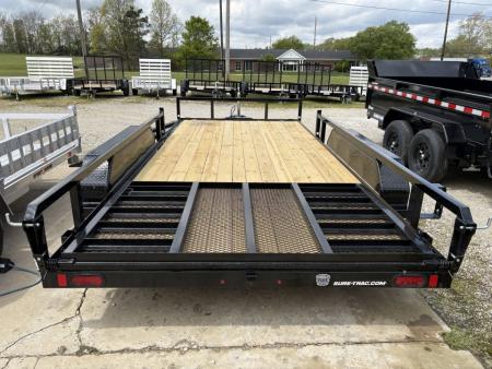 New 2026 Sure-Trac 7 X 16 Tube Top ATV 7K Tandem Utility Trailer