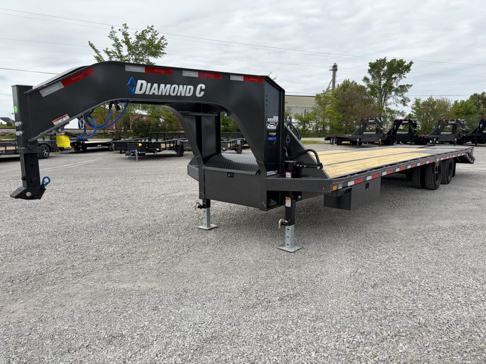 New 2026 Diamond C Trailers FMAX210L32X102MR (27' + 5' X 102") 25K Max Ramp Flatbed Trailer