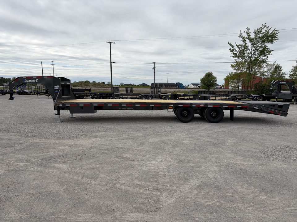 New 2026 Diamond C Trailers FMAX210L32X102MR (27' + 5' X 102") 25K Max Ramp Flatbed Trailer