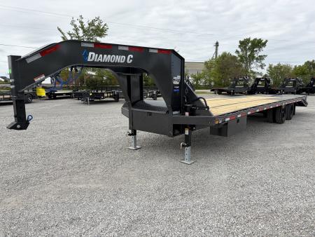 New 2026 Diamond C Trailers FMAX210L32X102MR (27' + 5' X 102 ) 25K Max Ramp Flatbed Trailer