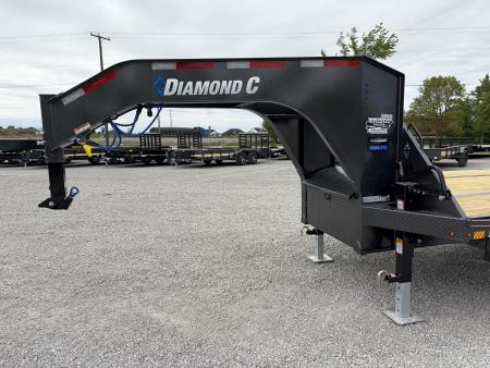 New 2026 Diamond C Trailers FMAX210L32X102MR (27' + 5' X 102") 25K Max Ramp Flatbed Trailer