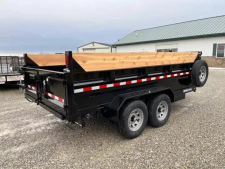 New 2026 Sure-Trac 82"x14 14K Low Pro Telescopic Loaded Dump Trailer
