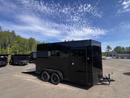 New 2026 Spartan 7X14 +2ft V-nose/ 7'6  interior height / Polycore Exterior / 16  OC Construction - 7000GVW