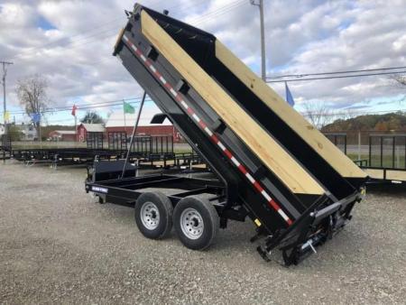 New 2026 Sure-Trac 82"x14 14K Low Pro Telescopic Loaded Dump Trailer