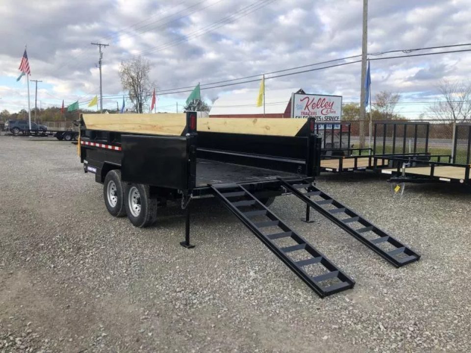 New 2026 Sure-Trac 82"x14 14K Low Pro Telescopic Loaded Dump Trailer