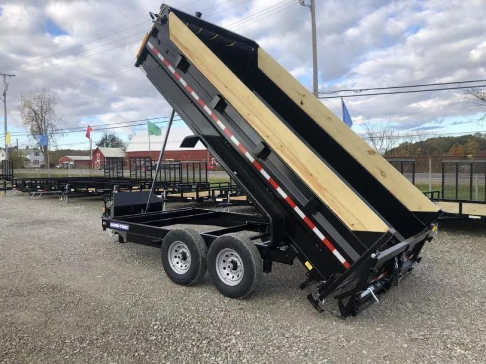 New 2026 Sure-Trac 82"x14 14K Low Pro Telescopic Loaded Dump Trailer