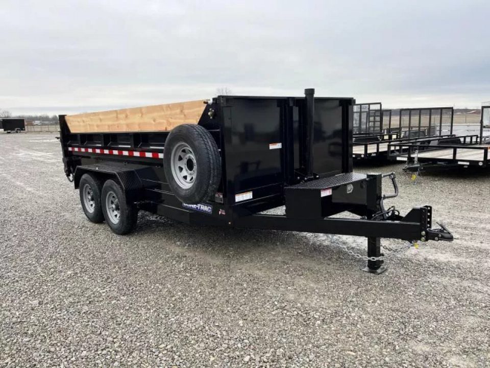 New 2026 Sure-Trac 82"x14 14K Low Pro Telescopic Loaded Dump Trailer