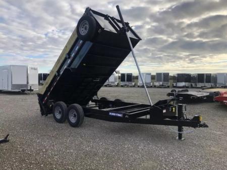 New 2026 Sure-Trac 82"x14 14K Low Pro Telescopic Loaded Dump Trailer