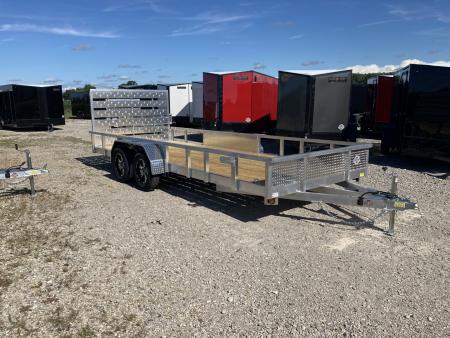 New 2026 QSA 80 x18' Aluminum UTV Trailer