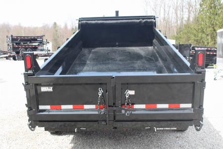 New 2026 Sure-Trac 7' x 16' HD Low Profile Telescopic Lift Hydraulic Dump Trailer - 14000# GVW