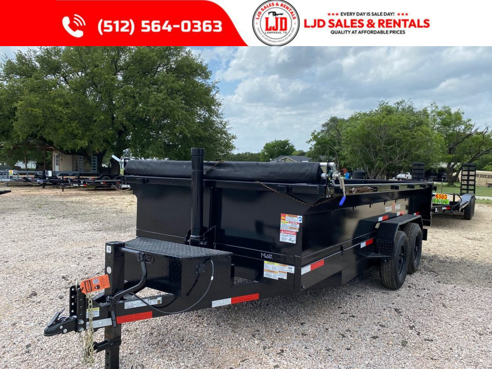 New 2026 Texas Pride Trailers Dump Trailer - 16 x 2 - 14K GVWR Dump Trailer
