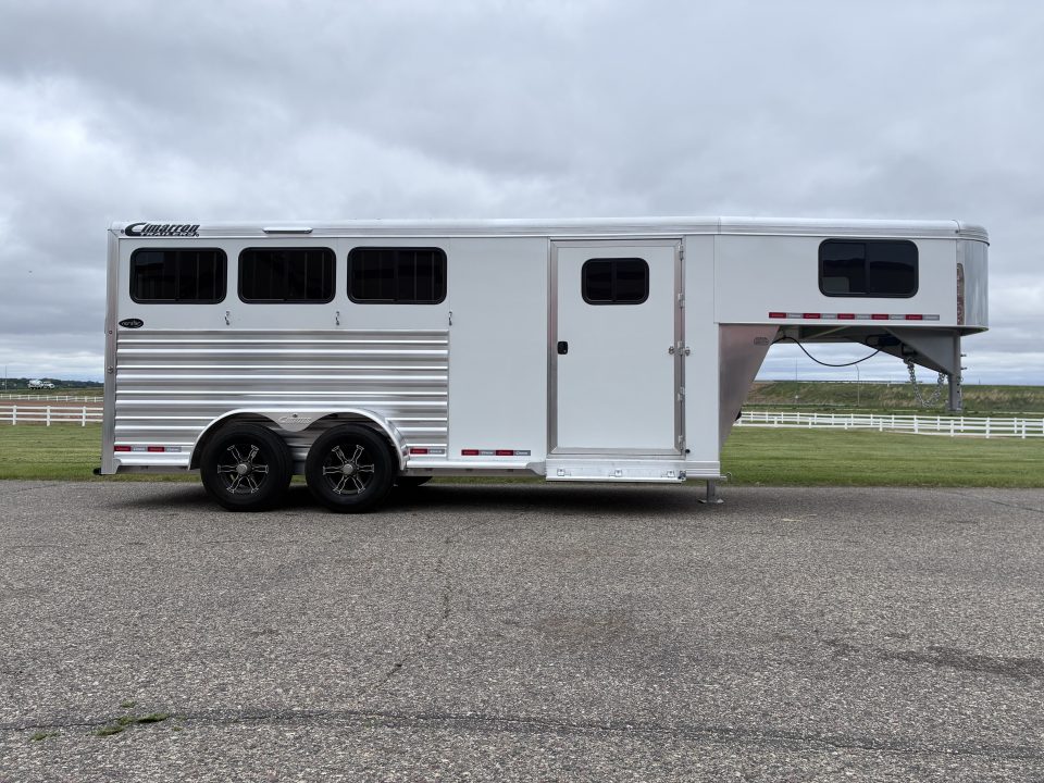 New 2027 Cimarron Trailers 3 Horse Gooseneck Horse Trailer