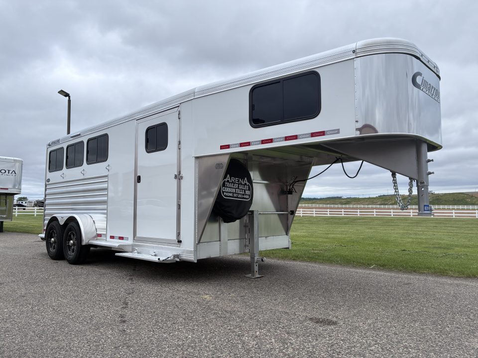 New 2027 Cimarron Trailers 3 Horse Gooseneck Horse Trailer