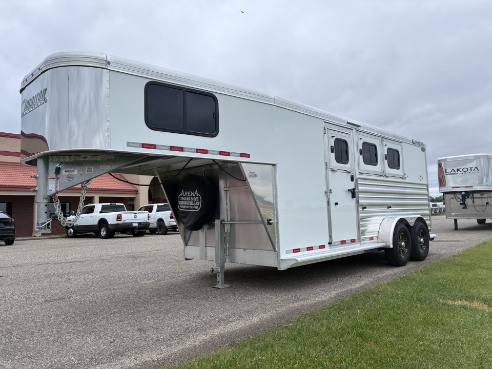 New 2027 Cimarron Trailers 3 Horse Gooseneck Horse Trailer