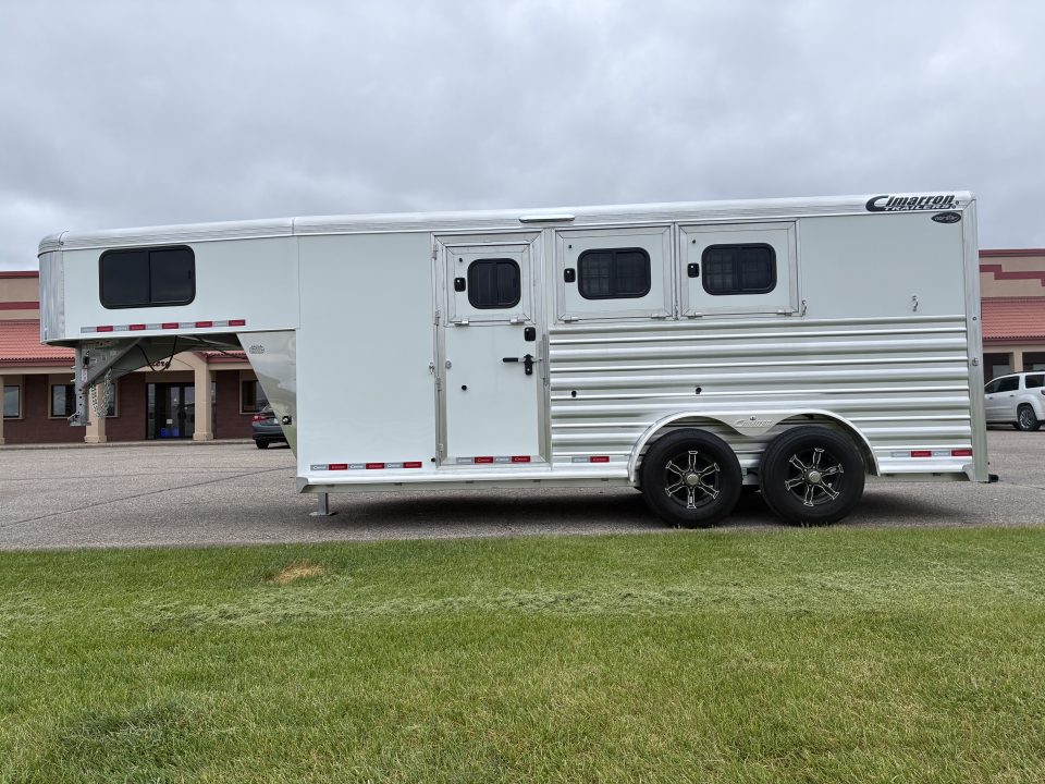 New 2027 Cimarron Trailers 3 Horse Gooseneck Horse Trailer