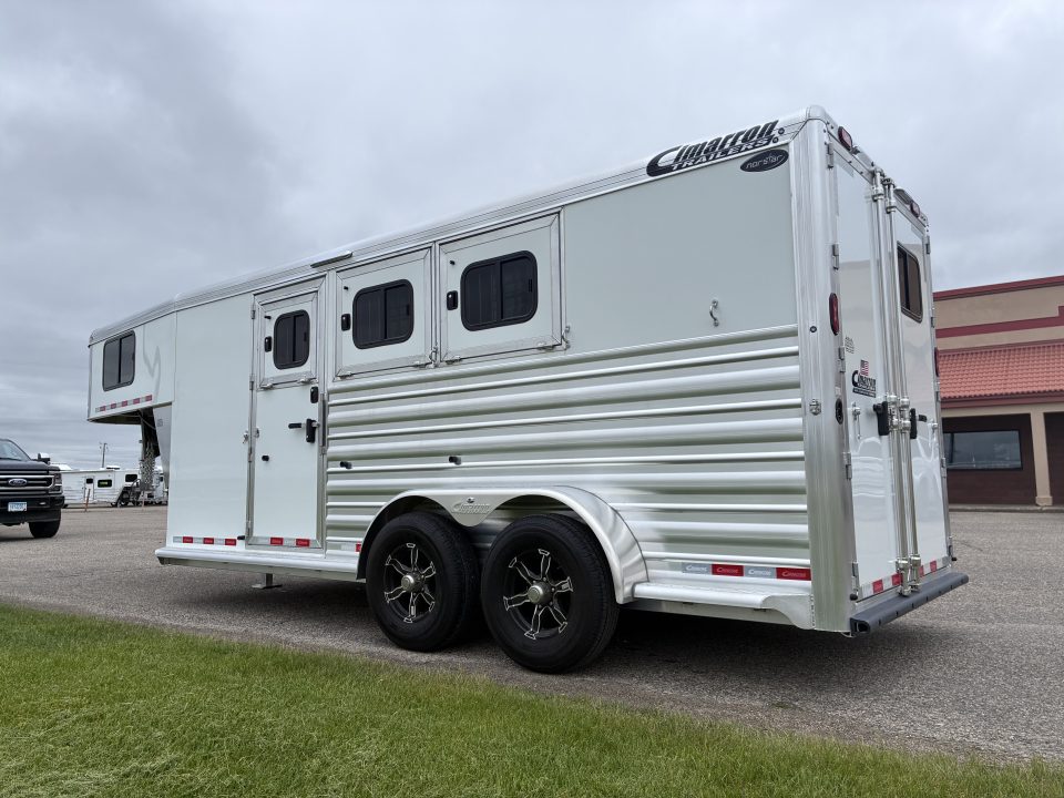 New 2027 Cimarron Trailers 3 Horse Gooseneck Horse Trailer