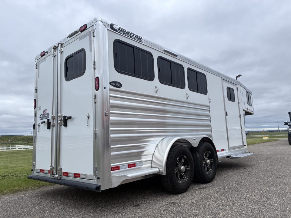 New 2027 Cimarron Trailers 3 Horse Gooseneck Horse Trailer