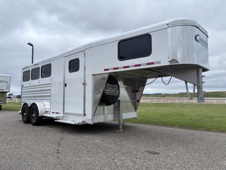 New 2027 Cimarron Trailers 3 Horse Gooseneck Horse Trailer