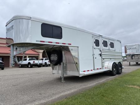 New 2027 Cimarron Trailers 3 Horse Gooseneck Horse Trailer