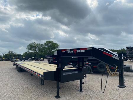 New 2026 Texas Pride Trailers Gooseneck Flatbed Equipment Trailer