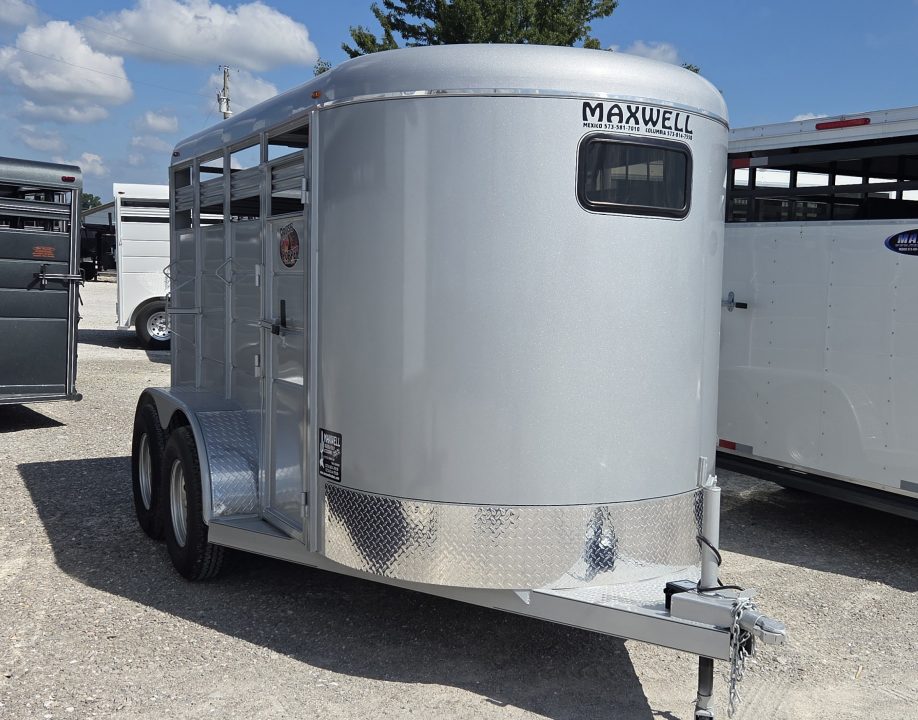 New 2026 Maxwell 12 Foot Bumper Stock / Stock Combo Trailer