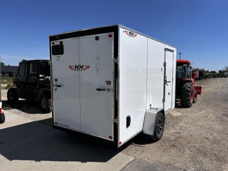 New 2026 H&H Trailers 6X12 6'6" INTERIOR RAMP DOOR Cargo / Enclosed Trailer